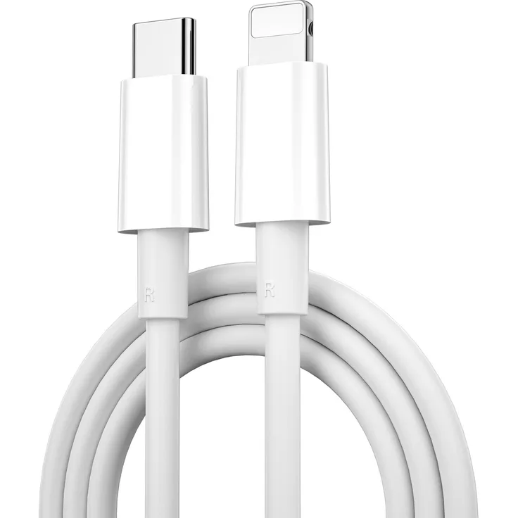 WiWU Wi-C008 Classic Serie USB-C auf Lightning Kabel, 30W Schnellladung, 1,2 m, weiß