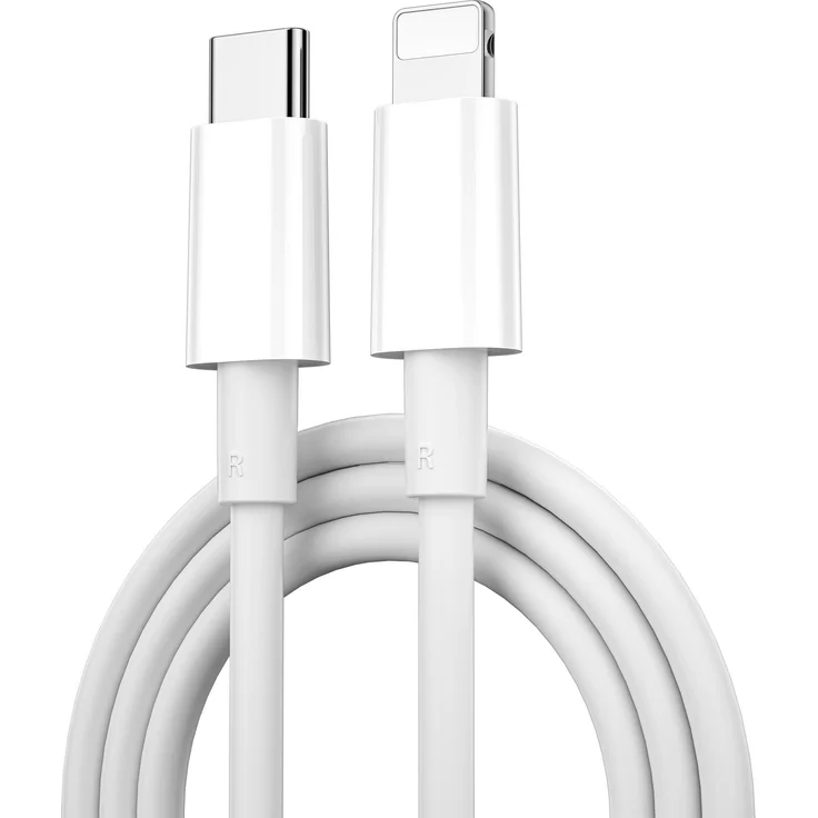 WiWU Wi-C008 Classic Serie USB-C auf Lightning Kabel, 30W Schnellladung, 1,2 m, weiß