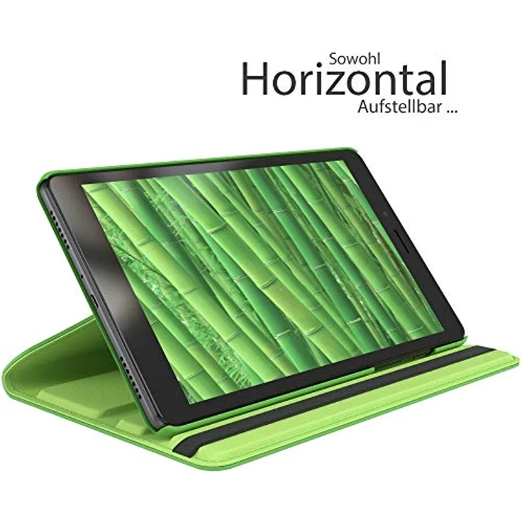 EAZY CASE - Tablet Hülle kompatibel mit Samsung Galaxy Tab 8.0 Zoll (2019) - Slim Fit Case, Einstellbarer Betrachtungswinkel, tragbare Tablet Tasche, Hardcover Schutztasche in Grün – Bild 3