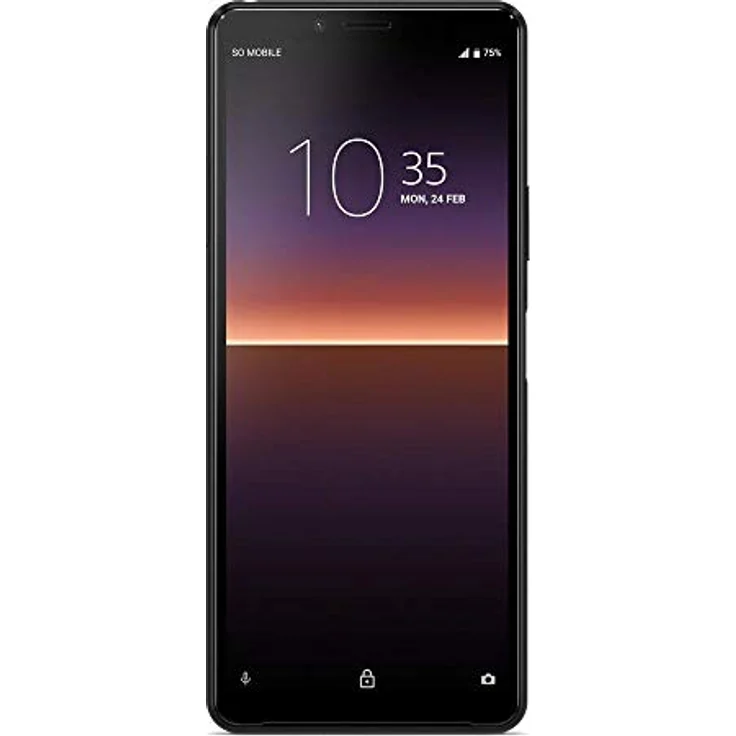 Sony Xperia 10 II (XQ-AU52) 128GB Single-SIM Schwarz - Smartphone mit IP65/68 Wasserbeständigkeit, 21:9 breitem OLED-Display und Dreifachobjektiv-Kamera – Bild 1