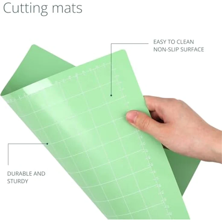 Loklik Cutting Mat 3 Pack - Bundle Gestaltungsset mit StandardGrip, StrongGrip und LightGrip Matten, inklusive Rakel zur einfachen Reinigung – Bild 7