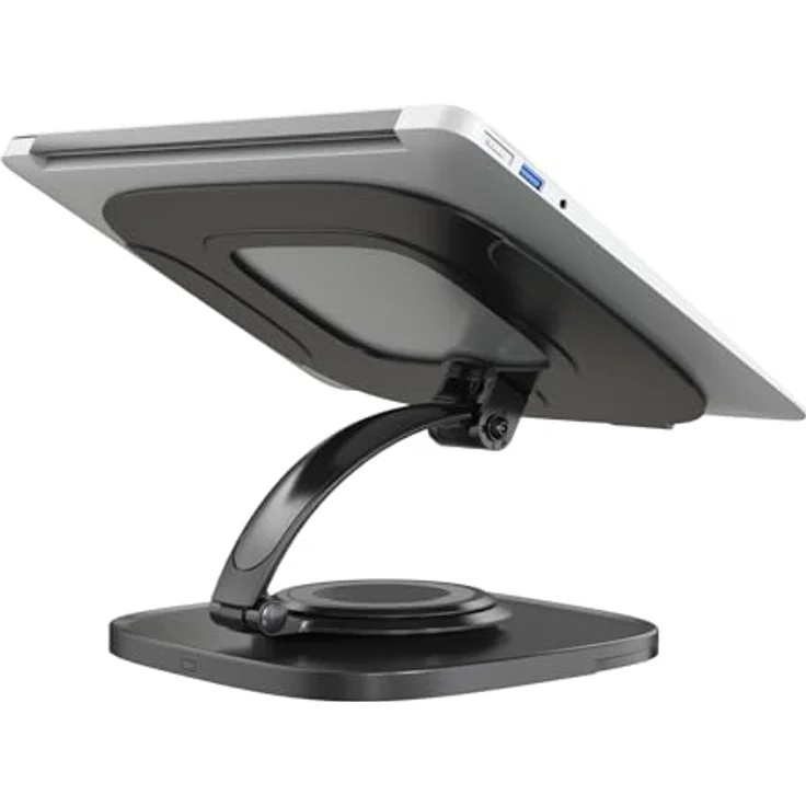 SVITA IKSAN Laptopständer Höhenverstellbar Schreibtisch-Erhöhung Neigbar Ständer für Notebooks Aluminium Schwarz, Vielseitig einstellbarer Helfer fürs Büro – Bild 5