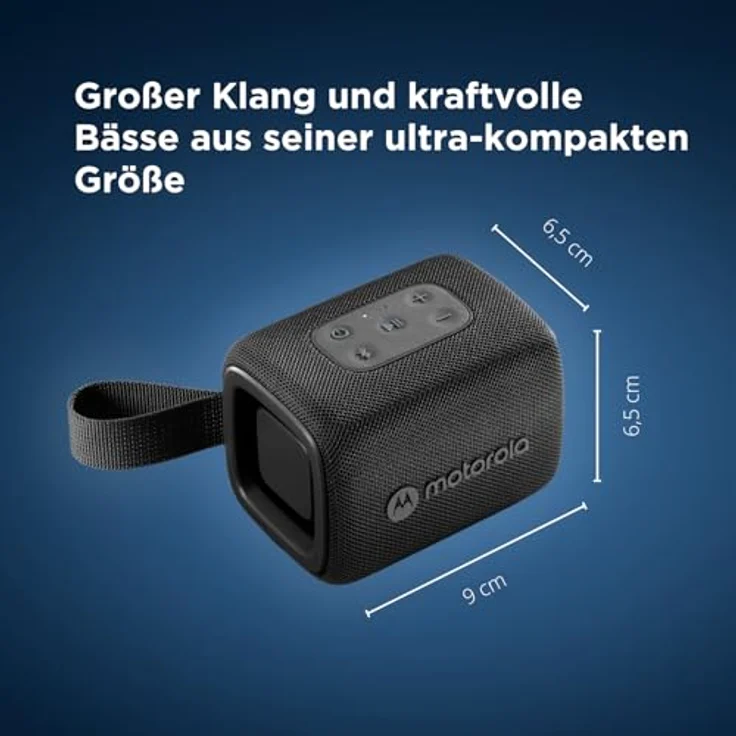 Motorola ROKR 300, Bluetooth-Lautsprecher 5.3 mit 7W Leistung, IP67 wasser- und staubdicht, 12 Stunden Akkulaufzeit, tragbar – Bild 5