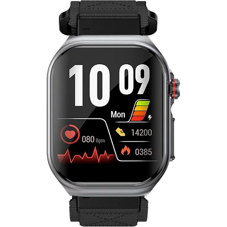 Knauermann PRO 3 Fan Edition (2025) EKG Smartwatch mit Telefon- und Notruffunktion, Bluetooth, IP67, AMOLED-Display, eckig oder rund