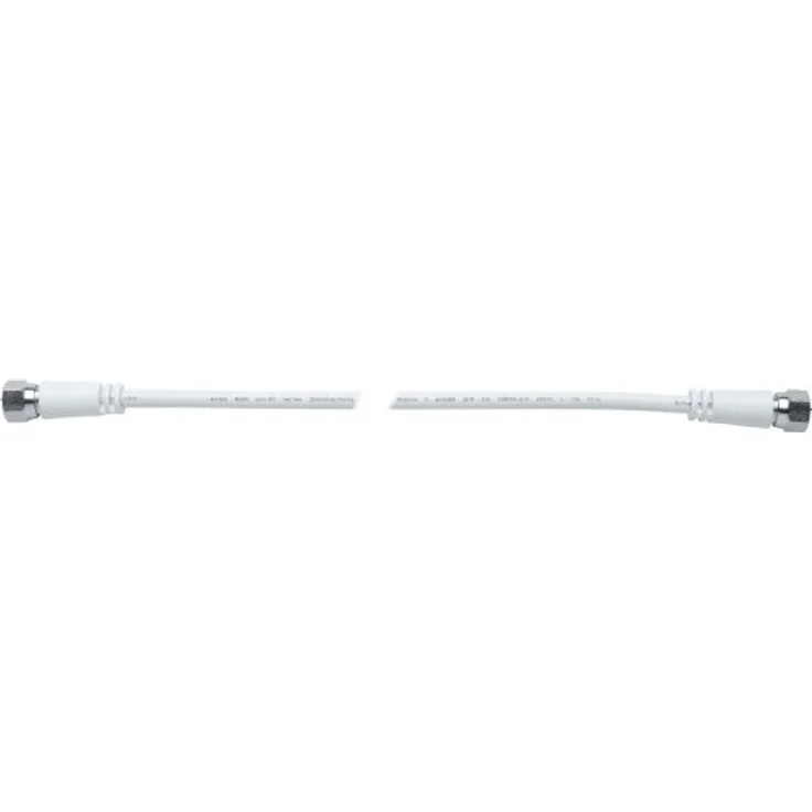 Axing MAK 050-80, Doppelt geschirmtes Koaxialkabel Class A, 0,50 m mit F-Stecker für Kabelreceiver und Satellitenempfang