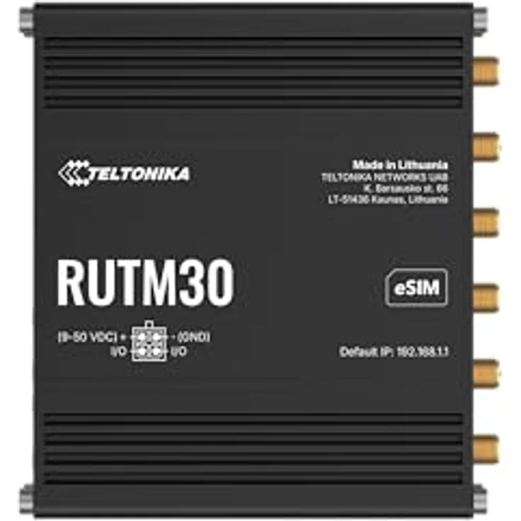 Teltonika RUTM30, 5G Router mit Dual-Band WLAN und 4 x 5G Antennen, Schwarz – Bild 2