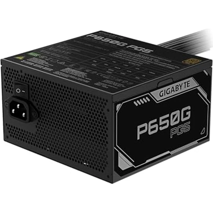Gigabyte GP-P650G PG5 650W PSU, PC Netzteil mit stabiler Energieversorgung, Schwarz – Bild 3