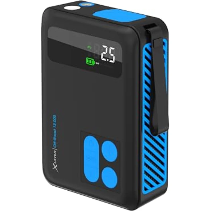XLayer Starthilfe-Powerbank 220294, Offroad, 1200A Spitzenstrom, Kompressor, Kapazität 12000mAh – Bild 3