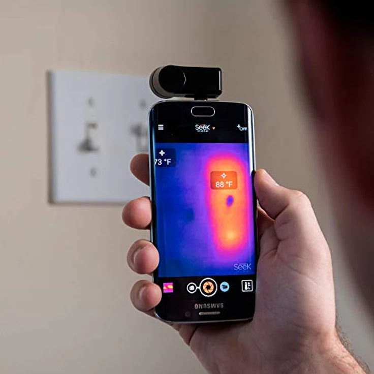 Seek Thermal Compact Preiswerte Wärmebildkamera mit USB-C Anschluss und Wasserdichtem Schutzgehäuse Kompatibel mit Android Smartphones - Schwarz – Bild 6