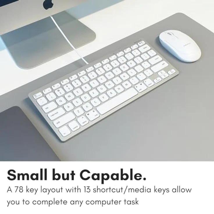 Macally UCSLIMKEYCA, kompakte USB-C-Tastatur für Mac mit 78 Tasten, US QWERTY Layout – Bild 5