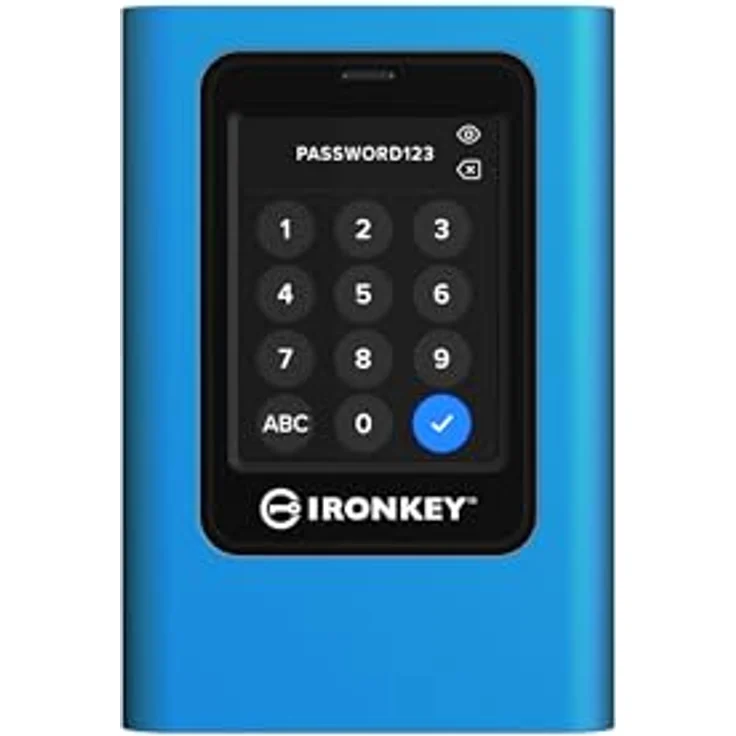 Kingston IronKey Vault Privacy 80 - Externe SSD - FIPS 197-zertifiziert mit XTS-AES-256-Bit-Verschlüsselung - Up to 230MB/s beim Lesen, 250MB/s beim Schreiben - IKVP80ES/3840G – Bild 1