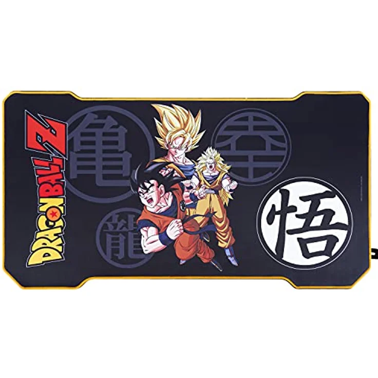 Subsonic DBZ Dragon Ball Z - Ergonomischer Gamer's Desk mit Carbon Finish und integriertem Mauspad Offizielle Lizenz PC Gaming – Bild 3