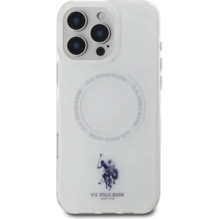CG MOBILE US Polo USHMP16LHOCLDPW, iPhone 16 Pro Hülle 6.3" in weiß, IML Ring Hardcase aus TPU/PC mit MagSafe-Unterstützung – Bild 3