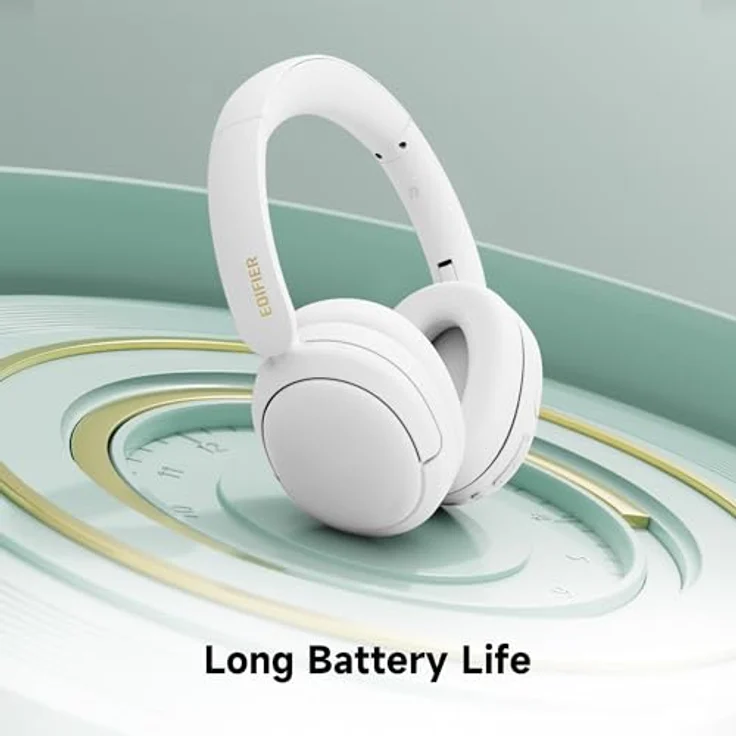 Edifier W800BT SE, Kabellose Over-Ear Bluetooth 5.4 Kopfhörer mit KI-Rauschunterdrückung, 45 Std. Akku, Schnellladefunktion, AAC Codec, Dual-Device Verbindung, faltbar, weiß – Bild 2