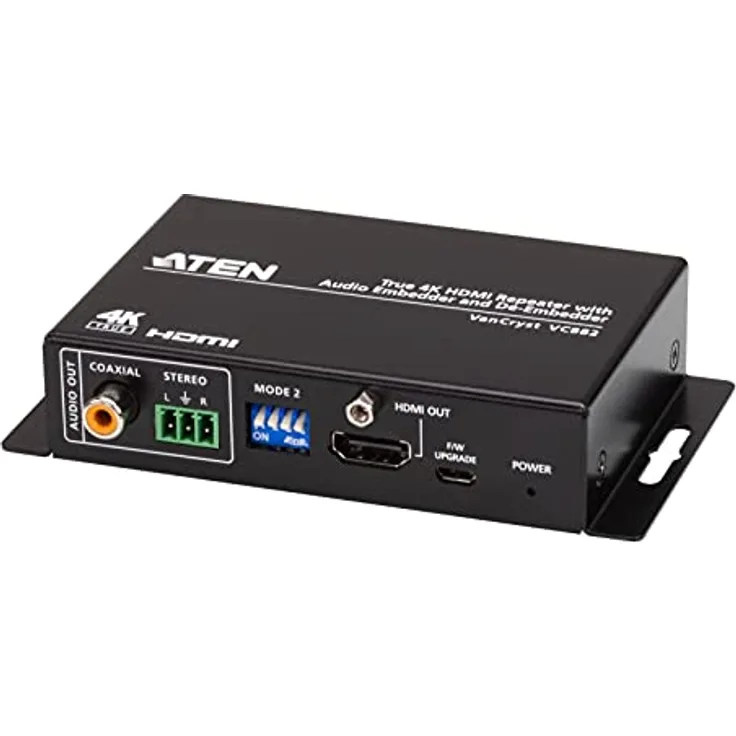 Aten VC882 True 4K HDMI Repeater mit Audio Embedder und De-Embedder