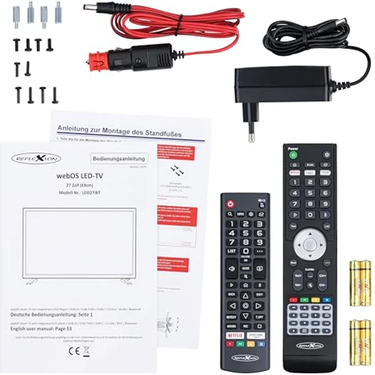 REFLEXION LDD27iBT mobiler Travel LED TV, 27 Zoll Full HD, Triple-Tuner, integrierter DVD-Player, Bluetooth 5.0, WLAN – Bild 7