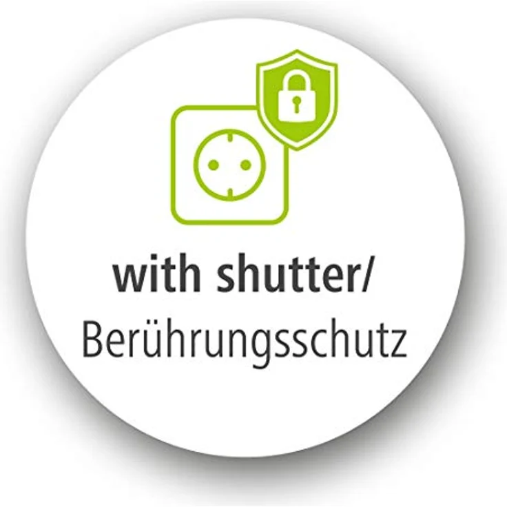 Steckdosenadapter, Schutzkontakt-Steckdose, Schalter, Schwarz – Bild 2