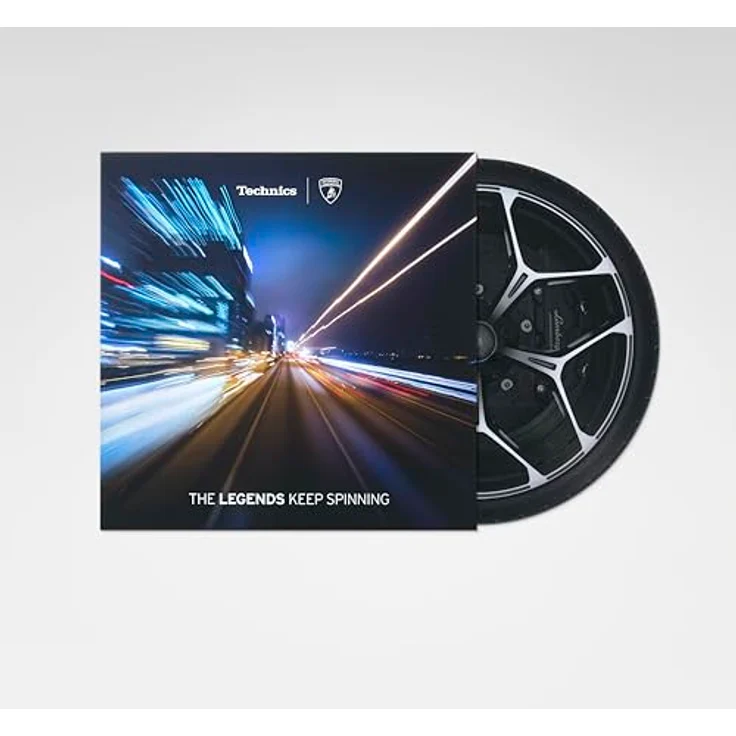 Technics SL-1200M7PEY, Lamborghini Edition Direktantrieb-Plattenspieler mit 3 Geschwindigkeiten, Kernlosem Motor und Nadelbeleuchtung, Gelb – Bild 2