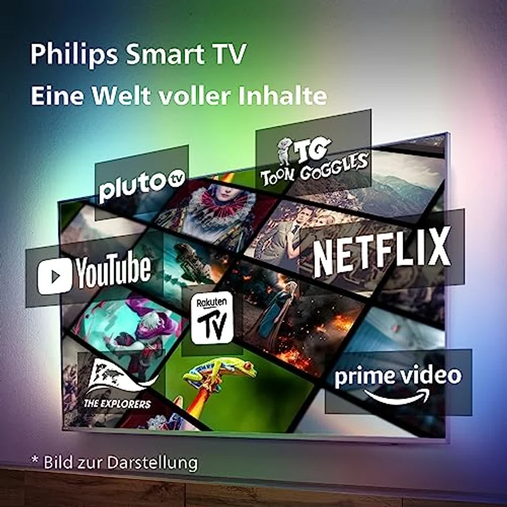 Philips Smart TV | 43PUS7608/12 | 108 cm (43 Zoll) 4K UHD LED Fernseher | 60 Hz | HDR | Dolby Vision – Bild 4