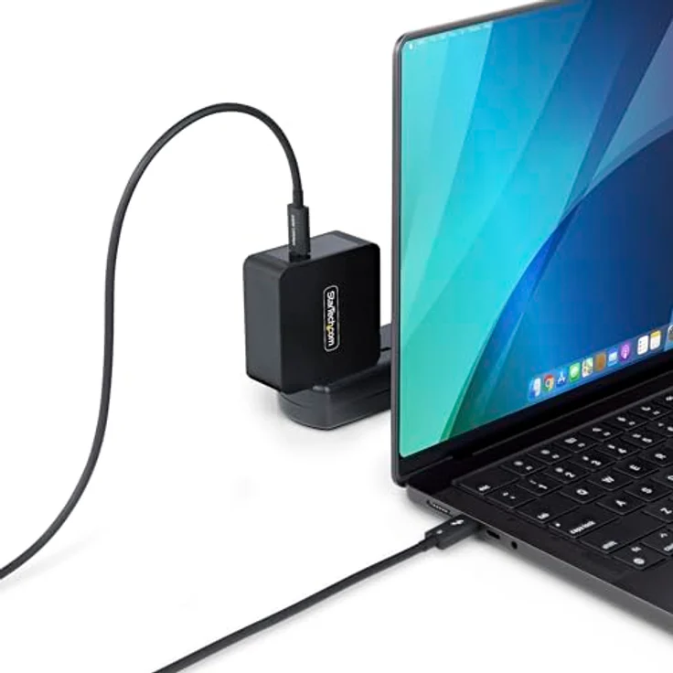StarTech.com Thunderbolt 5 Kabel, 50cm, 80Gbps-120Gbps, 240W PD, 8K 60Hz, kompatibel mit TB5/TB4/USB4/USB-C, weiß, männlich-männlich – Bild 6