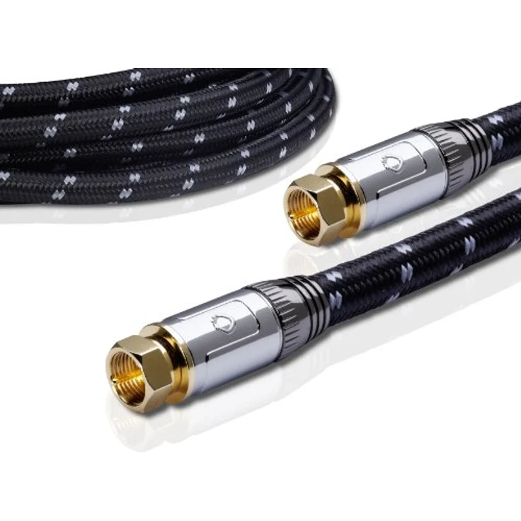 OEHLBACH XXL Transmission Ultra S - High End HPOCC Sat-Kabel, Antennenkabel für Satellit und Sky Receiver - F-Steckern m/m, DVB-S/S2, Full HD, HDTV, 4k, UHD - 10m, schwarz/grau – Bild 4