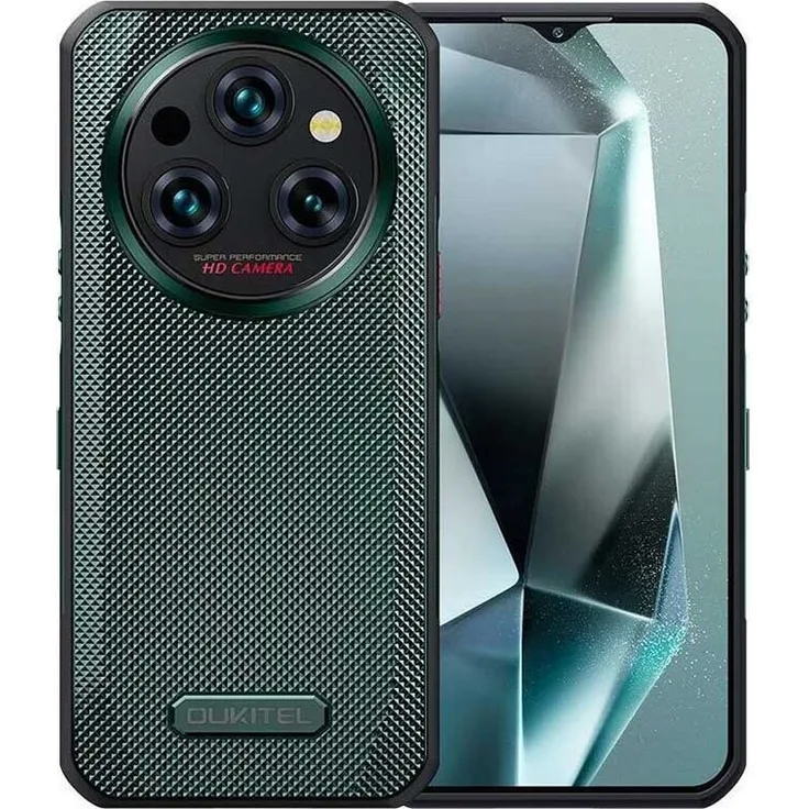 OUKITEL WP35 8/256 11000mAh DS - Smartphone, grün mit 5G Unterstützung und Triple-Kamera