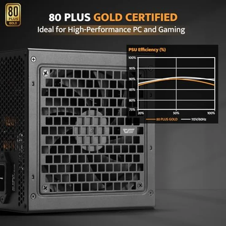 Darkflash Tech Darkflash PMT 80 Plus Gold 850W Computer-Netzteil, ATX 3.1, PCIe 5.1, Schwarz – Bild 3