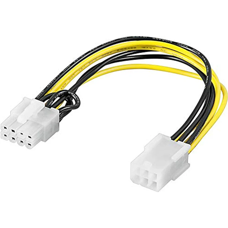 PCI Express Strom-Adapterkabel 6pin auf 8pin Für Netzteile ohne PCIe Stromanschluss (146695) – Bild 3