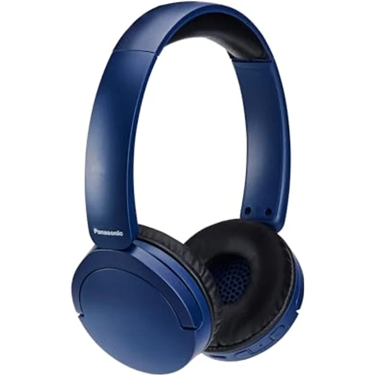 Panasonic RB-HF630BE-A Kabelloser Street-Kopfhörer, On-Ear, Bluetooth 5.3, bis zu 72 Stunden Wiedergabe, Blau – Bild 1