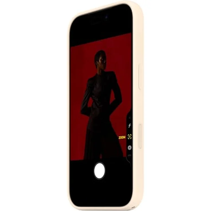 Apple iPhone 17 Pro Silikon Case mit MagSafe, sinnvolles Design aus recyceltem Material, Farbe Vanille – Bild 4