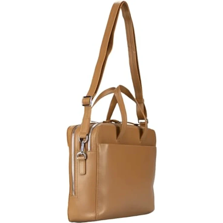 Jost Arva Aktentasche 36 cm, 100% Leder mit Laptopfach, braun – Bild 5