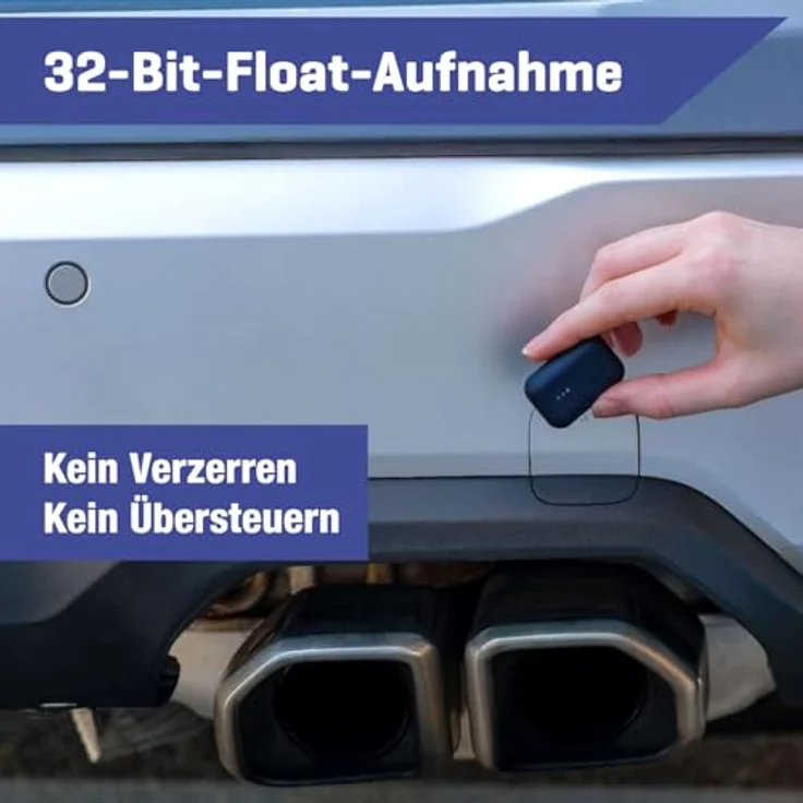 Instamic Pro Plus C Mono, kabelloser Audiorecorder mit IP67 Wasserschutz, 32-Bit-Float-Aufnahme und Bluetooth Streaming – Bild 12