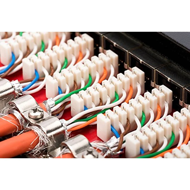 Digitus DN-91612SD-EA 12 Port Netzwerk-Patchbox CAT 6a, 1 HE, Schwarz (RAL 9005), vollgeschirmte RJ45-Buchsen für optimale Performance – Bild 5