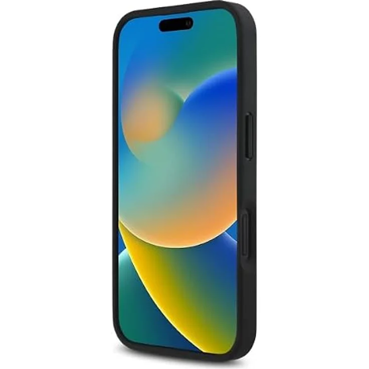 CG MOBILE Hülle für iPhone 16 6.1", Anthrazit Hardcase M Perforated Tricolor Detail Line, Kunstleder/PC/TPU – Bild 5