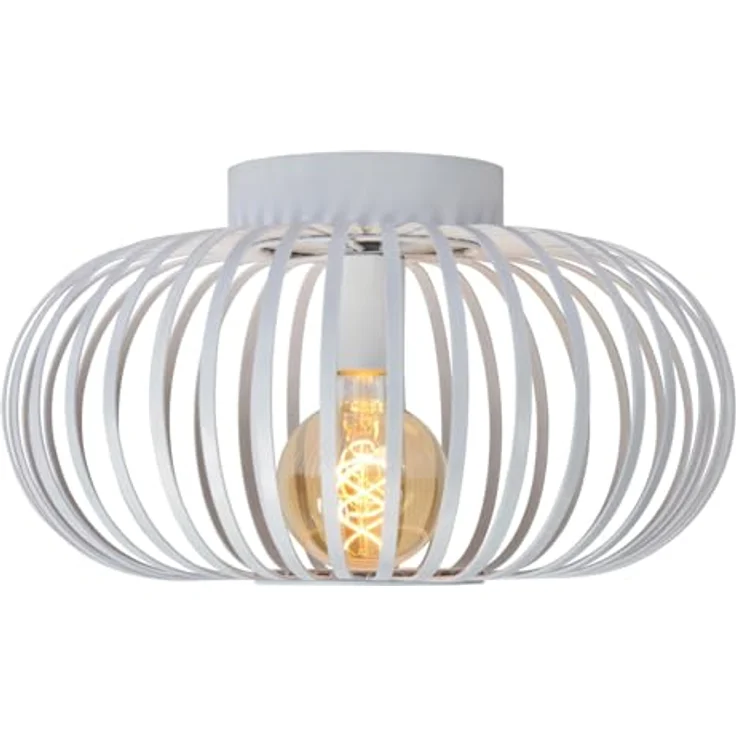 LUCIDE MANUELA - Deckenleuchte - Ø 39,5 cm - 1xE27 - Weiß - LED geeignet, aus Metall, dimmbar – Bild 5