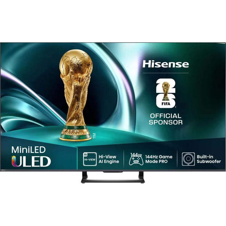 Hisense U7Q 55U79Q, 55 Zoll 4K Ultra HD Smart-TV mit Mini-LED, HDR10+, Dolby Atmos, WLAN, Schwarz