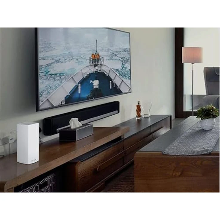 Linksys MX5300 Velop Tri-Band WiFi 6-Mesh-WLAN-System (AX5300 WLAN-Router-Extender für ein nahtloses WLAN von bis zu 260 m² und eine 4-mal höhere Geschwindigkeit für über 50 Geräte, 1er-Pack) Weiß – Bild 4