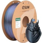 eSUN Chameleon PLA Filament 1.75mm, Glitter, Farbverlaufsänderung, Maßgenauigkeit +/- 0.05mm, 1KG Spule, Techno Schwarz