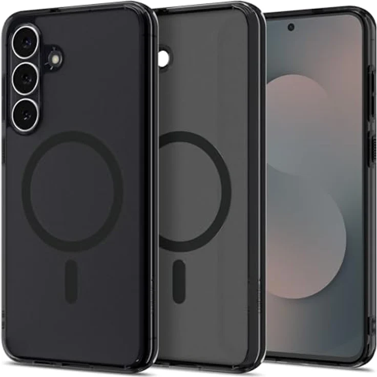 Spigen Ultra Hybrid MagFit Hülle für Samsung Galaxy S25 FE, Anti Vergilbung, kompatibel mit MagSafe, frost schwarz – Bild 1