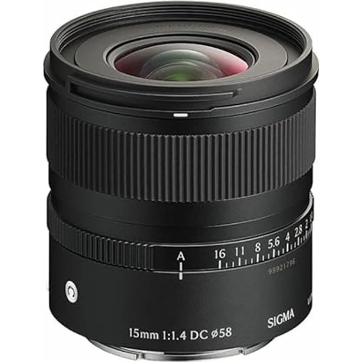 SIGMA 15mm f/1.4 DC Contemporary Weitwinkel-Objektiv, kompatibel mit Fujifilm X, mit Bouchon und étui – Bild 2