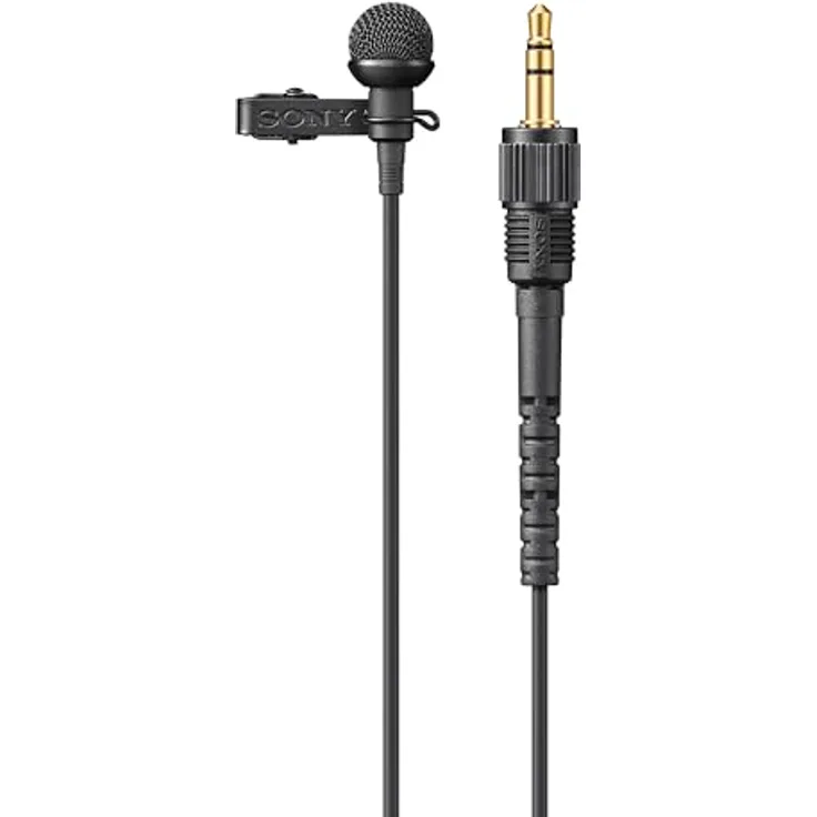 Sony ECM-L1 Lavalier-Mikrofon für Kameras und Handys, optimal für Interviews und Dokumentationen, High-Resolution Sound und robustes Design, Sony