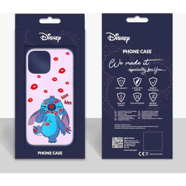 COFI 1453 Handyhülle Stitch-017 Disney Full Print Pink kompatibel mit Xiaomi Redmi Note 11 Pro 4G/5G - Flexibles TPU, erhöhte Ränder, Abriebfestigkeit – Bild 5