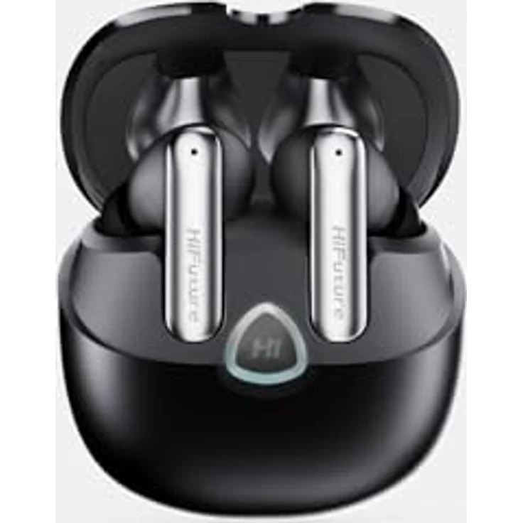 HiFuture SonicAir TWS Ohrhörer, 10mm Treiber, Bluetooth 5.3, IPX5 wasserdicht, bis zu 35 Stunden Akkulaufzeit, Schwarz – Bild 3