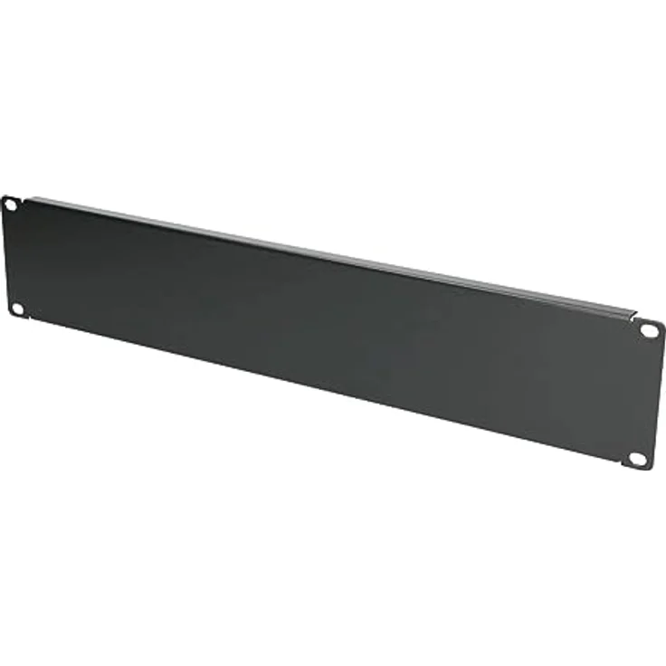 Extralink 2U 19" Frontplatte, Schwarz, Abdeckplatte aus Aluminium zur Verbesserung der Leistung von Netzwerkgeräten im Serverschrank