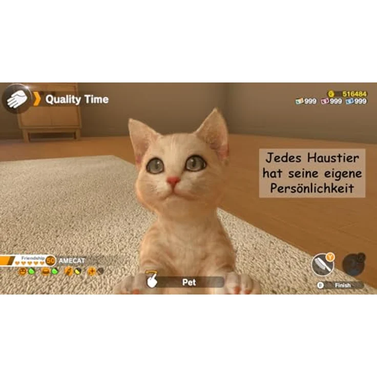 Fireshine Games Little Friends: Dogs & Cats - Haustier-Simulation für Nintendo Switch mit Code in a Box, Pflege von bis zu 12 Tieren, über 600 Accessoires, interaktive Steuerung – Bild 3