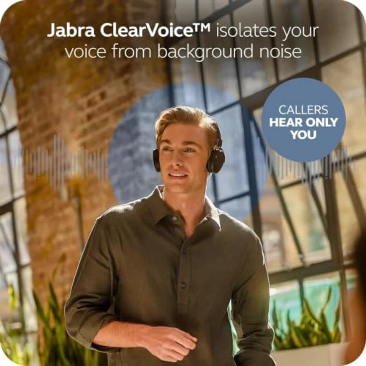 Jabra Evolve3 65 Flex MS, Faltbare On Ear Kopfhörer mit adaptiver Geräuschunterdrückung, Bluetooth® Schwarz – Bild 2