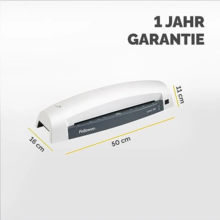 Fellowes A3 Laminiergerät Lunar, für Einsteiger, laminiert 80 bis 125 Mikron Laminierfolien bis A3 Format, für Zuhause – Bild 3