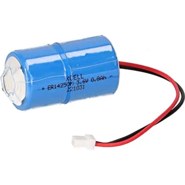 WSB Lithium Batterie ER14250M kompatibel für Dom Protector Schließzylinder 298384 Schließanlage, 800mAh
