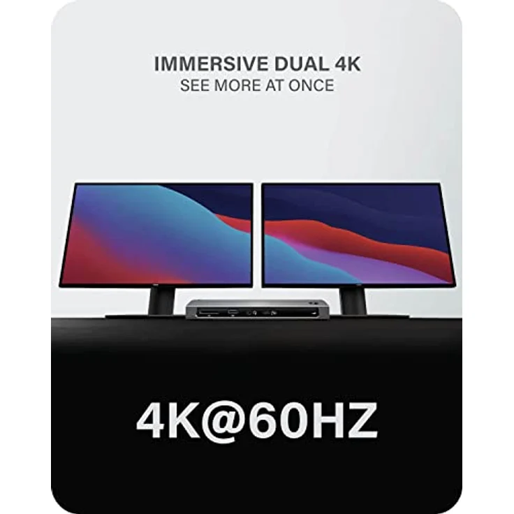 ALOGIC Thunderbolt 4 Blaze 11-in-1-Dockingstation, 3xUSB-C 4.0, 3xUSB-A 3.1 Gen 2, 1xUSB-A 2.0, 96W PD, 4K@60Hz, Audiobuchse, Ethernet, SD-Kartenleser, Windows, Mac & Chromebook kompatibel. – Bild 3