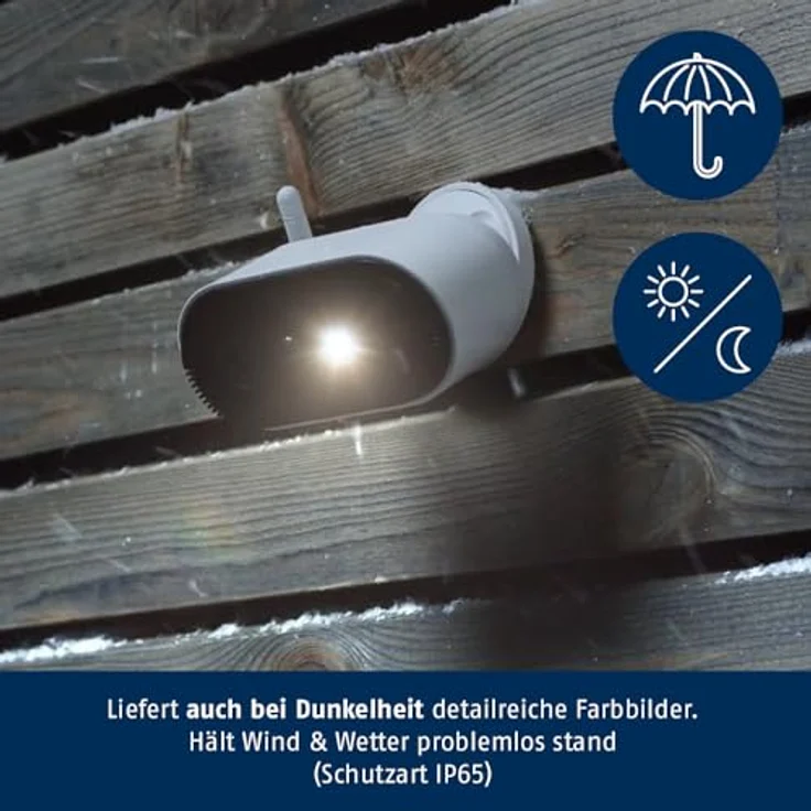 ABUS Akku-Kamera Pro mit Basisstation – Überwachungskamera mit Personenerkennung, inkl. Weißlicht-LED, Gegensprechfunktion & kostenfreier Handy-App (PPIC91000) – Bild 6